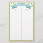 Winter Wonderland Bunco Party Game Tally Sheet (Voorkant)