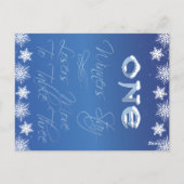 Winter Wonderland Bunco Table Card #1 Briefkaart (Achterkant)