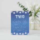 Winter Wonderland Bunco Table Card #2 Briefkaart (Staand voorkant)