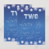 Winter Wonderland Bunco Table Card #2 Briefkaart (Voorkant / Achterkant)
