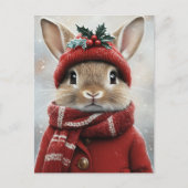 Winter Wonderland Bunny Briefkaart (Voorkant)