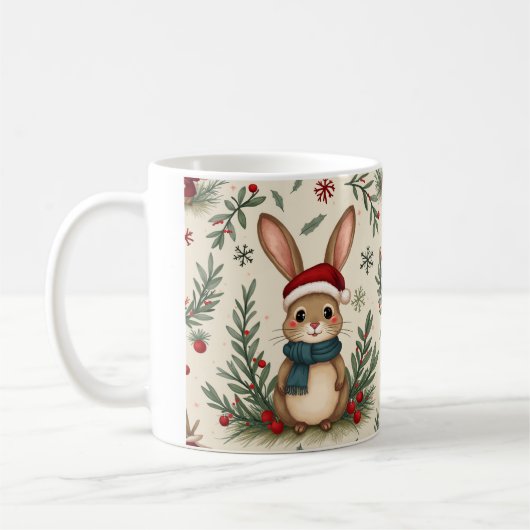 Winter Wonderland Bunny Koffiemok (Links)