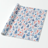 Winter Wonderland Cadeaupapier (Uitgerold)