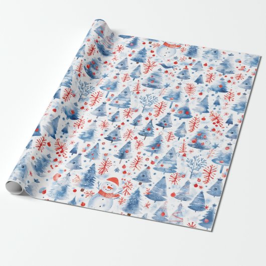 Winter Wonderland Cadeaupapier (Uitgerold)