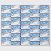 Winter Wonderland Cadeaupapier (Vlak)