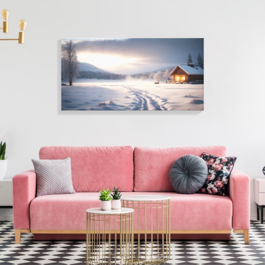 Winter Wonderland Canvas Afdruk (Insitu (Woonkamer))