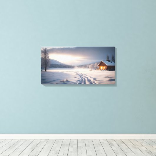 Winter Wonderland Canvas Afdruk (Insitu (Houten vloer))