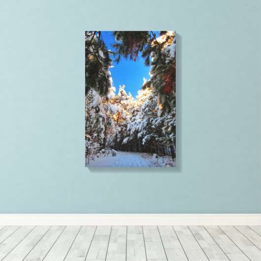 Winter Wonderland Canvas Afdruk (Insitu (Houten vloer))