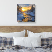 Winter Wonderland Canvas Afdruk (Insitu (Slaapkamer))