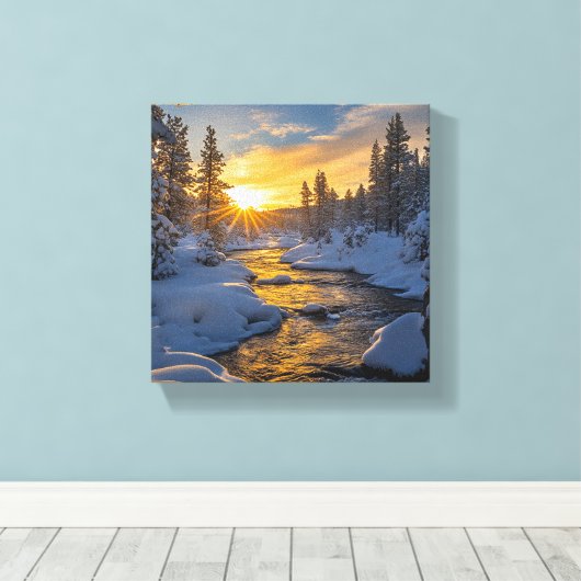 Winter Wonderland Canvas Afdruk (Insitu (Houten vloer))