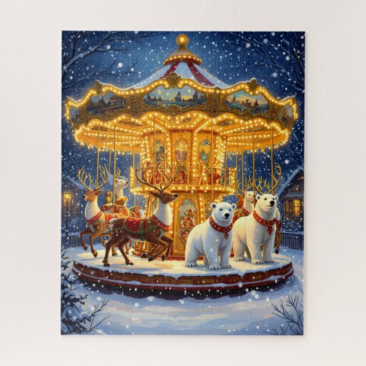 Winter Wonderland Carrousel Legpuzzel (Verticaal)