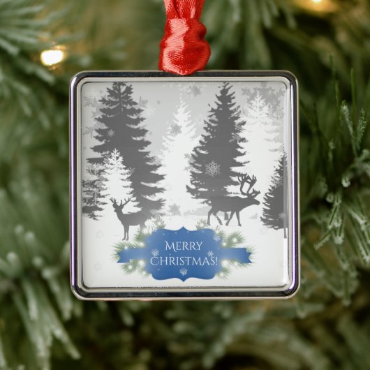 Winter Wonderland Ceramic Ornament - Blue (Boom)