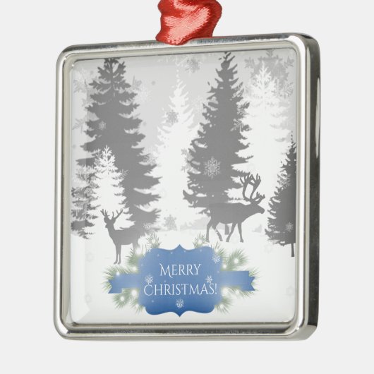 Winter Wonderland Ceramic Ornament - Blue (Links)