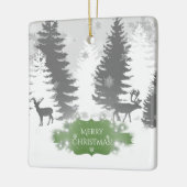 Winter Wonderland Ceramic Ornament - Green (Links)