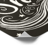 Winter Wonderland Chalkboard laat het sneeuwen Poster (Hoek)