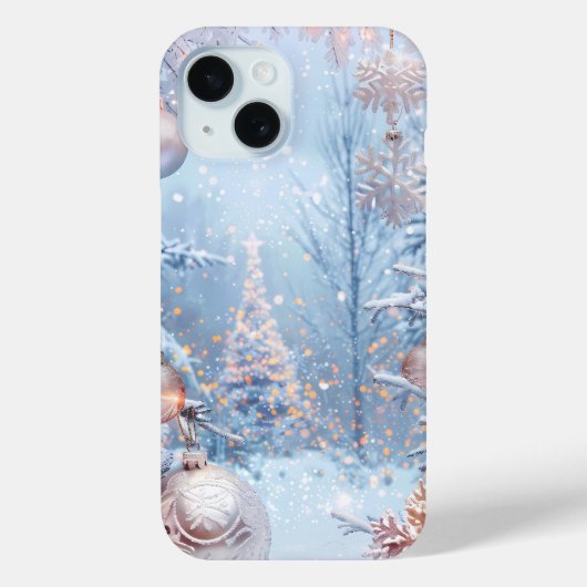 Winter Wonderland Charm Telefoon Case (Achterkant)