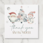 Winter Wonderland Christmas Birthday Gift Label (Voorkant)