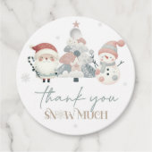 Winter Wonderland Christmas Birthday Gift Label (Voorkant)