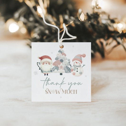 Winter Wonderland Christmas Birthday Gift Label