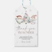 Winter Wonderland Christmas Birthday Gift Label Cadeaulabel (Voorkant)