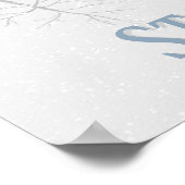 Winter Wonderland Christmas Family Name Poster (Hoek)