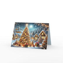 Winter Wonderland Christmas Kaart - Elegante vakan