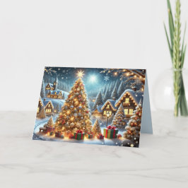 Winter Wonderland Christmas Kaart - Elegante vakan