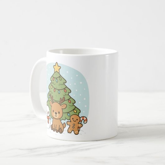 Winter Wonderland Christmas Mug Koffiemok (Voorkant links)