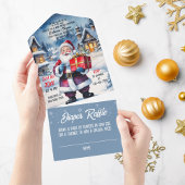 Winter Wonderland Christmas Santa Baby shower All In One Uitnodiging