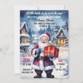 Winter Wonderland Christmas Santa Baby shower Kaart (Voorkant)