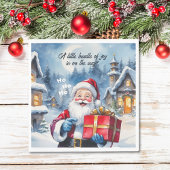 Winter Wonderland Christmas Santa Baby shower Servet