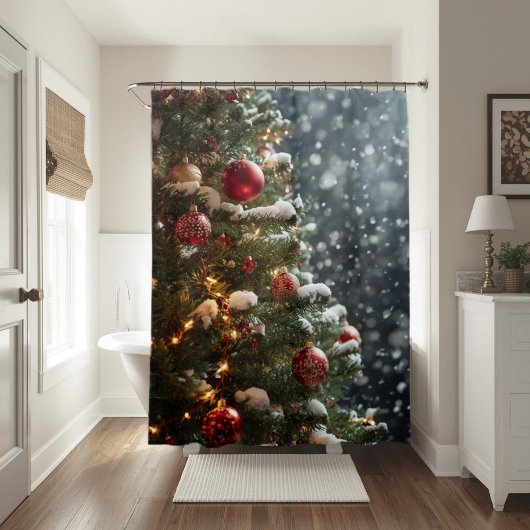 Winter Wonderland Christmas Shower Curtain Douchegordijn