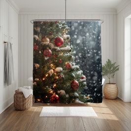 Winter Wonderland Christmas Shower Curtain Douchegordijn