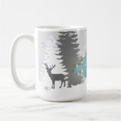 Winter Wonderland Coffee Mok - Blauwgroen (Links)