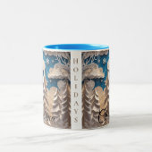 Winter Wonderland Coffee Mug Tweekleurige Koffiemok (Center)