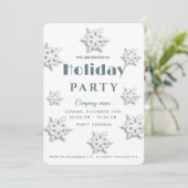 Winter wonderland corporate Holiday Kaart (Staand voorkant)