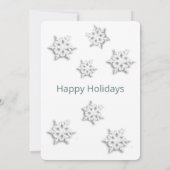 Winter wonderland corporate Holiday Kaart (Achterkant)