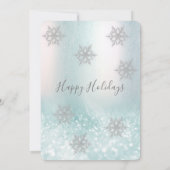 Winter wonderland corporate Holiday Kaart (Achterkant)