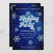 Winter wonderland corporate Holiday Kaart (Voorkant / Achterkant)