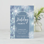 Winter wonderland corporate Holiday Kaart (Staand voorkant)