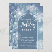 Winter wonderland corporate Holiday Kaart (Voorkant / Achterkant)