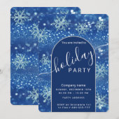 Winter wonderland corporate Holiday party Invitat Kaart (Voorkant / Achterkant)