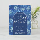 Winter wonderland corporate Holiday party Invitat Kaart (Staand voorkant)