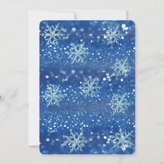 Winter wonderland corporate Holiday party Invitat Kaart (Achterkant)