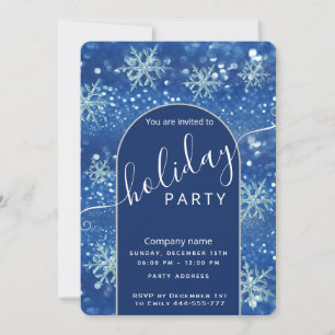 Winter wonderland corporate Holiday party Invitat Kaart