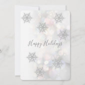 Winter wonderland corporate Holiday party Invitati Kaart (Achterkant)