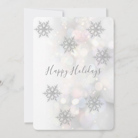 Winter wonderland corporate Holiday party Invitati Kaart (Achterkant)