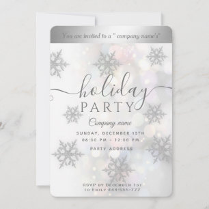 Winter wonderland corporate Holiday party Invitati Kaart