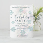 Winter wonderland corporate Holiday party Invitati Kaart (Staand voorkant)