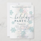 Winter wonderland corporate Holiday party Invitati Kaart (Voorkant)